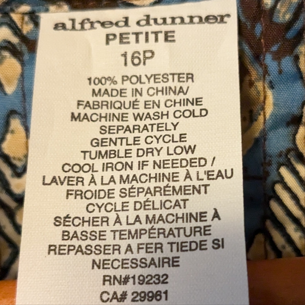 Alfred Dunner Patchwork Jacket Open Front Multico… - image 10